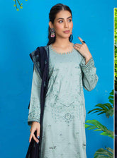 Royal Attire By Pashmina Embroidered Cotton Satin 3 Piece Unstitched Suit P24RA D-06